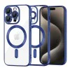 Калъф за iPhone 15 Pro Max - Luxury Crystal MagSafe - Deep Blue