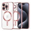 Калъф за iPhone 15 Pro - Luxury Crystal MagSafe - Розов