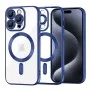 Калъф за iPhone 15 Pro - Luxury Crystal MagSafe - Deep Blue