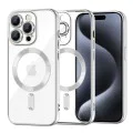 Калъф за iPhone 15 Pro - Luxury Crystal MagSafe - Сребрист