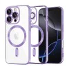 Калъф за iPhone 16 Pro Max - Luxury Crystal MagSafe - Светло лилав