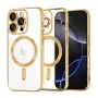 Калъф за iPhone 16 Pro Max - Luxury Crystal MagSafe - Златен