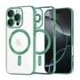 Калъф за iPhone 16 Pro - Luxury Crystal MagSafe - Light Green