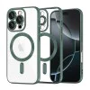 Калъф за iPhone 16 Pro - Luxury Crystal MagSafe - Deep Green