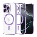 Калъф за iPhone 16 Pro - Luxury Crystal MagSafe - Светло лилав