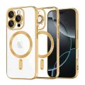 Калъф за iPhone 16 Pro - Luxury Crystal MagSafe - Златен