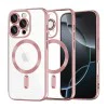 Калъф за iPhone 16 Pro - Luxury Crystal MagSafe - Розов