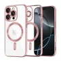 Калъф за iPhone 16 Pro - Luxury Crystal MagSafe - Розов