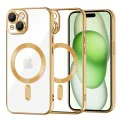 Калъф за iPhone 15 Plus - Luxury Crystal MagSafe - Златен