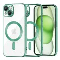 Калъф за iPhone 15 Plus - Luxury Crystal MagSafe - Светло зелен