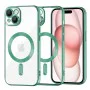 Калъф за iPhone 15 - Luxury Crystal MagSafe - Light Green