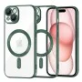 Калъф за iPhone 15 - Luxury Crystal MagSafe - Deep Green