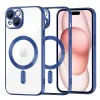 Калъф за iPhone 15 - Luxury Crystal MagSafe - Deep Blue