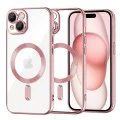 Калъф за iPhone 15 - Luxury Crystal MagSafe - Розов