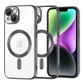 Дом за iPhone 14 - Луксозен Crystal MagSafe - Черен