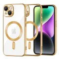 Калъф за iPhone 14 - Luxury Crystal MagSafe - Златен