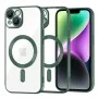 Калъф за iPhone 14 - Luxury Crystal MagSafe - Deep Green