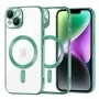 Калъф за iPhone 14 - Luxury Crystal MagSafe - Light Green
