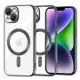 Калъф за iPhone 14 Plus - Luxury Crystal MagSafe - Черен