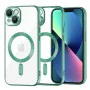 Калъф за iPhone 13 - Luxury Crystal MagSafe - Light Green