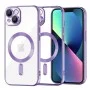 Калъф за iPhone 13 - Luxury Crystal MagSafe - Светло лилав