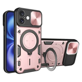 Калъф за iPhone 16 - CamGuard Pro - Rose Gold