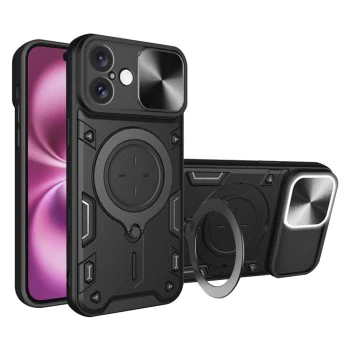 Калъф за iPhone 16 Plus - CamGuard Pro - черен