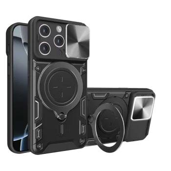 Калъф за iPhone 16 Pro - CamGuard Pro - черен