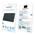 Techsuit - Безжична клавиатура (WK1) - за Android, Windows, iOS, Bluetooth, 3 нива на яркост, 7 цвята, Type-C - Черен