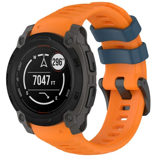 Каишка за Garmin Instinct E 45 мм - Techsuit - Каишка за часовник 22 мм (W076) - Оранжев