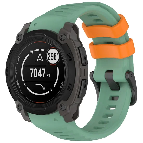 Каишка за Garmin Instinct E 45 мм - Techsuit - Каишка за часовник 22 мм (W076) - Зелена Мента