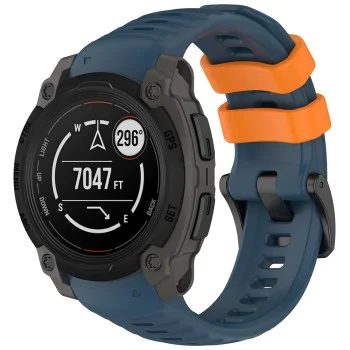 Каишка за Garmin Instinct E 45mm - Techsuit - Каишка за часовник 22mm (W076) - Син