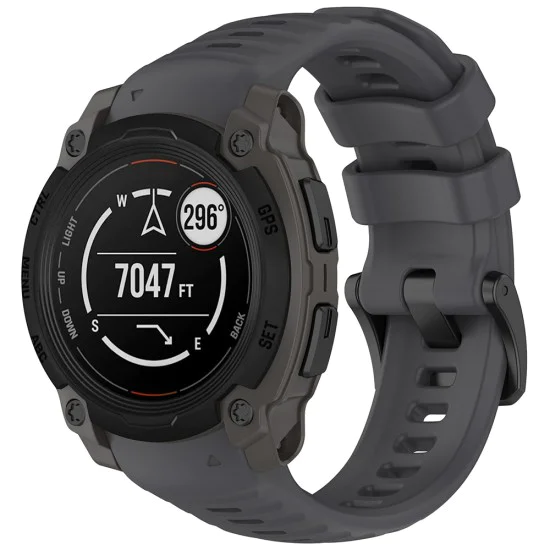 Каишка за Garmin Instinct E 40 мм - Techsuit - Каишка за часовник 22 мм (W076) - Сив