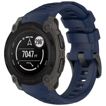 Каишка за Garmin Instinct E 45 мм - Techsuit - Каишка за часовник 22 мм (W076) - Тъмно Син