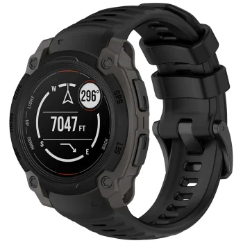 Каишка за Garmin Instinct E 45 мм - Techsuit - Каишка за часовник 22 мм (W076) - Черен