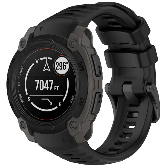 Каишка за Garmin Instinct E 45 мм - Techsuit - Каишка за часовник 22 мм (W076) - Черен