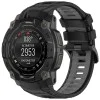Каишка за Garmin Instinct 3 50 mm/Instinct 3 50 mm Solar - Techsuit - Каишка за часовник 22 mm (W077) - Черен/Сив