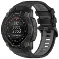 Каишка за Garmin Instinct 3 50 mm/Instinct 3 50 mm Solar - Techsuit - Каишка за часовник 22 mm (W077) - Черен/Сив