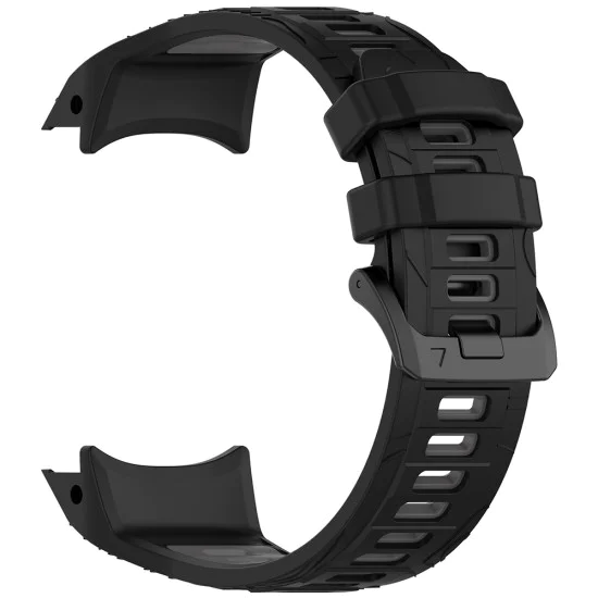 Каишка за Garmin Instinct 3 50 mm/Instinct 3 50 mm Solar - Techsuit - Каишка за часовник 22 mm (W077) - Черен/Сив