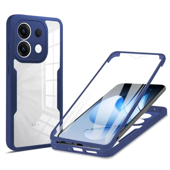 Калъф за Oppo Reno13 - ColorVerse 360 ​​Series + Screen Protector - Син
