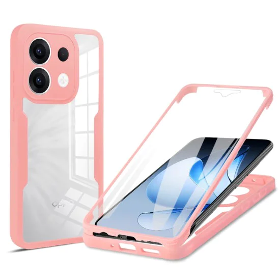 Калъф за Oppo Reno13 - ColorVerse 360 ​​Series + Screen Protector - Розов