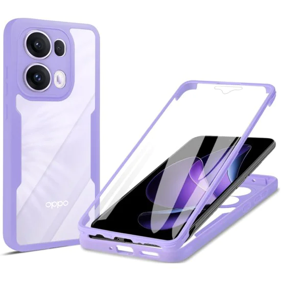 Калъф за Oppo Reno13 Pro - ColorVerse 360 ​​Series + Screen Protector - Лилав