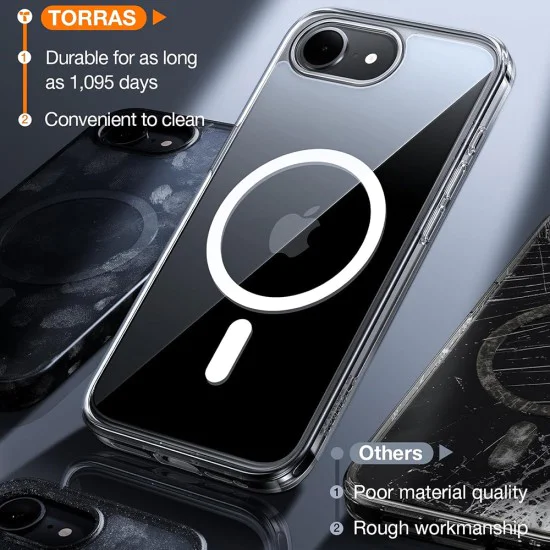 Torras - Guardian Magnetic Series - iPhone 16e - Clear