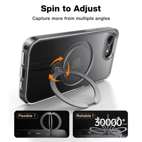 Torras - Ostand Spin Series - iPhone 16e - Clear