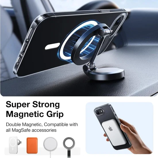 Torras - серия OriginFit-Mag - iPhone 16e - прозрачен