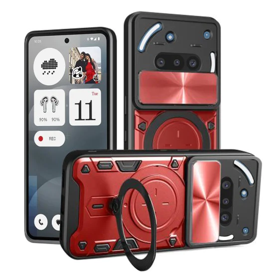 Techsuit - CamGuard Pro - Nothing Phone (3a) - Червен