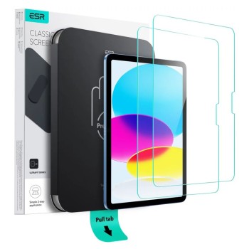 ESR - (2 опаковки) UltraFit протектор за екран от закалено стъкло - iPad 10 (2022) 10.9 / 11 (2025) - прозрачен