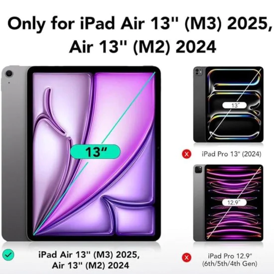 ESR - (2 опаковки) Armorite Screen Protector UltraFit Tray - iPad Air 13 (2024) / Air 13 (2025) - Прозрачен