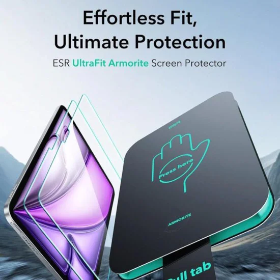 ESR - (2 опаковки) Armorite Screen Protector UltraFit Tray - iPad Air 13 (2024) / Air 13 (2025) - Прозрачен