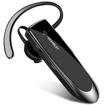 Techsuit - Премиум Bluetooth слушалки UrbanEar (CB1) - HandsFree, Type-C, шумопотискане, леки и удобни - черни